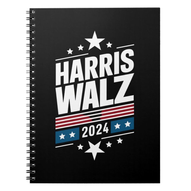 Harris Waltz 2024 Kamala Harris Tim Waltz 2024 Notizblock (Vorderseite)