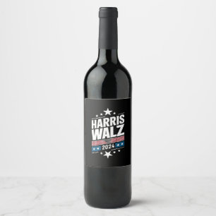 Harris Waltz 2024 Kamala Harris Tim Waltz 2024 Weinetikett