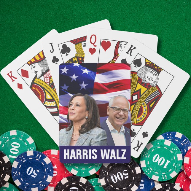 Harris Waltz 2024 - Kamala Harris Tim Waltz Spielkarten (Von Creator hochgeladen)
