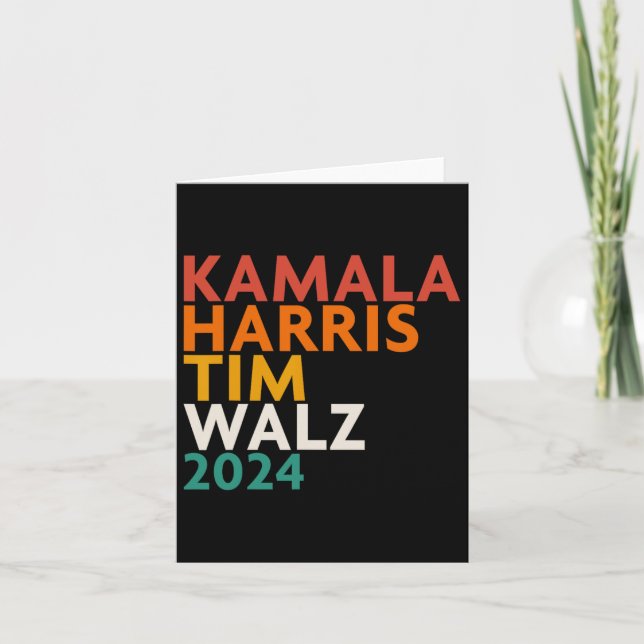Harris Waltz 2024 Karte (Vorderseite)