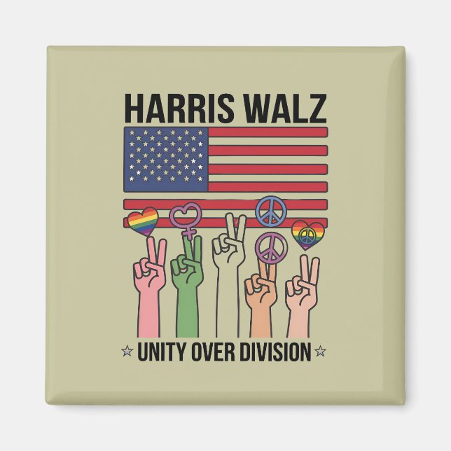 Harris Waltz 2024 Unity over Division Magnet (Vorne)