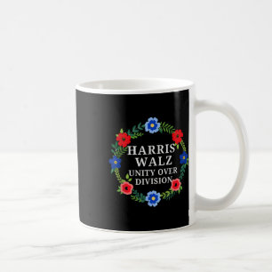 Harris Waltz 2024 Unity over Division Vote Harris Kaffeetasse