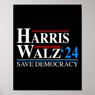 Harris Waltz 2024 Vizepräsident Kamala Harris Tim Poster