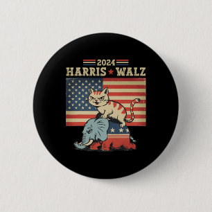 Harris Waltz 2024 Vizepräsident Präsidentenwahl Lu Button