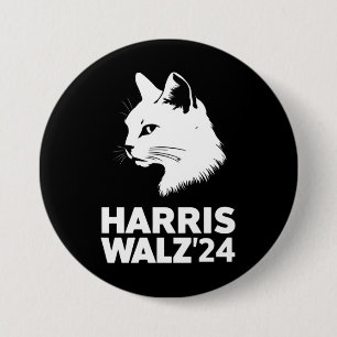 Harris Waltz 2024 Wahl Funny Cat Kamala Tim Button