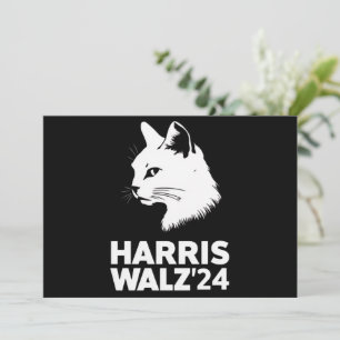 Harris Waltz 2024 Wahl Funny Cat Kamala Tim Einladung