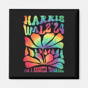 Harris Waltz 2024 Wahl für ein gläseres Morgen Magnet