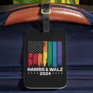 Harris Waltz 2024 Wahl Gay Tim Waltz LGBTQ Gepäckanhänger