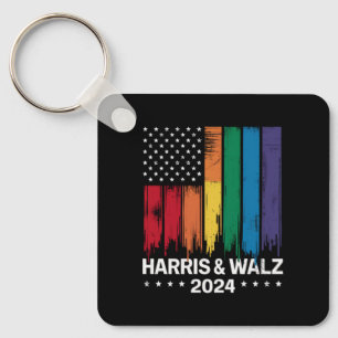 Harris Waltz 2024 Wahl Gay Tim Waltz LGBTQ Schlüsselanhänger