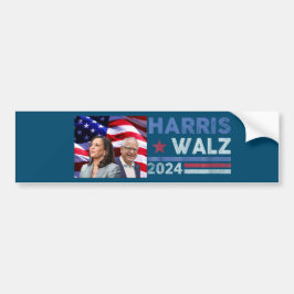 Harris Waltz 2024 Wahl Kamala Harris Navy Blue Autoaufkleber
