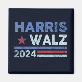 Harris Waltz 2024 Wahl Kamala Harris Navy Blue Magnet