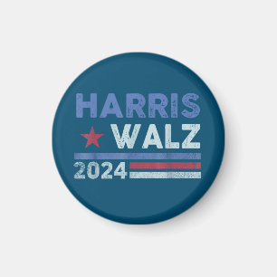 Harris Waltz 2024 Wahl Kamala Harris Navy Blue Magnet