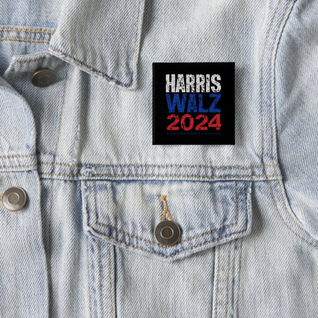 Harris Waltz 2024 Wahl Kamala Harris Tim Waltz Button (Beispiel)