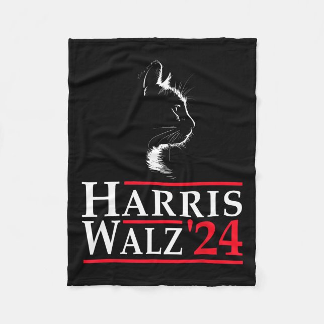 Harris Waltz 2024 Wahl Kamala Harris Tim Waltz Fleecedecke (Vorderseite)