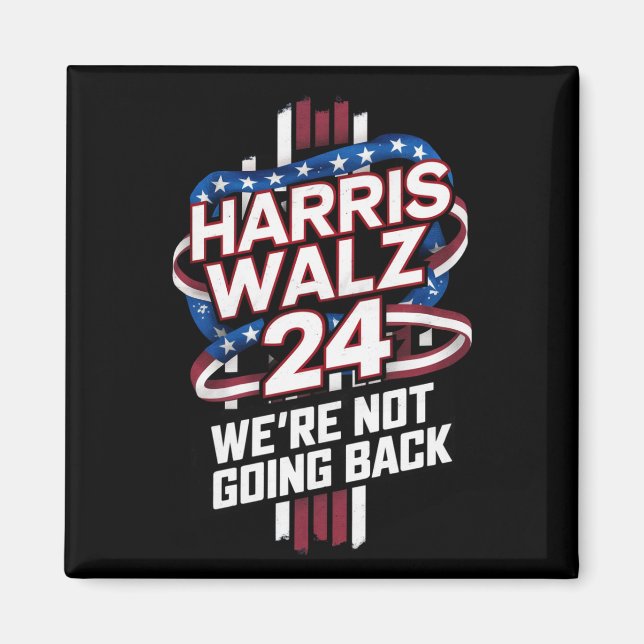 Harris Waltz 2024 Wahl Kamala Harris Tim Waltz Magnet (Vorne)