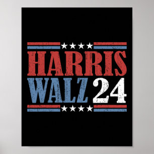 Harris Waltz 2024 Wahl Kamala Harris Tim Waltz Poster