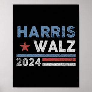 Harris Waltz 2024 Wahl Kamala Harris Tim Waltz Poster