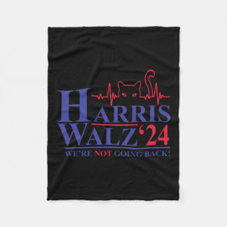 Harris Waltz 2024 Wir gehen nicht zurück Funny Cat Fleecedecke