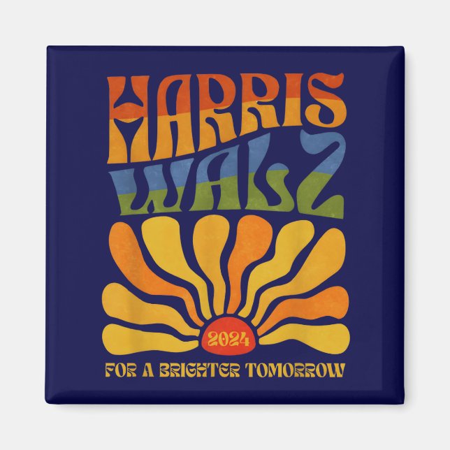 Harris Waltz Brighter Tomorrow Boho Ästhetik Magnet (Vorne)