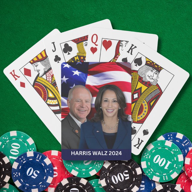 Harris Waltz Foto 2024 - Kamala Harris Tim Waltz Spielkarten (Von Creator hochgeladen)