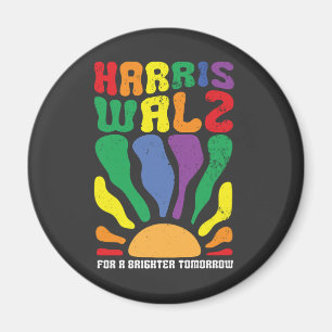 Harris Waltz für ein Brighter Tomorrow Kamala LGBT Magnet