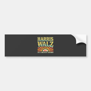 Harris Waltz für eine Brighter Tomorrow Kamala Har Autoaufkleber