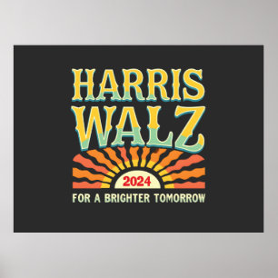 Harris Waltz für eine Brighter Tomorrow Kamala Har Poster