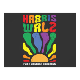 Harris Waltz für eine hellere Zukunft Kamala LGBT  Fotodruck