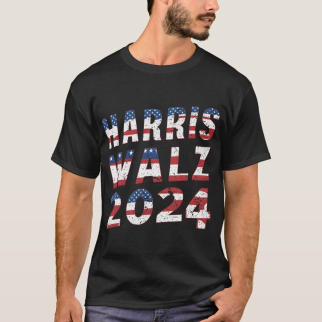 Harris Walz 2024 (12) T-Shirt (Vorderseite)