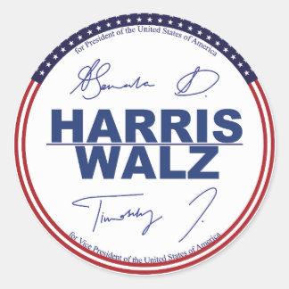 Harris - Walz 2024 Aufkleber