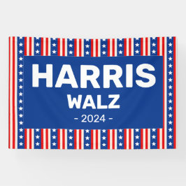 Harris - Walz 2024 Banner