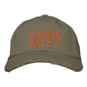 HARRIS WALZ 2024 BESTICKTE BASEBALLKAPPE