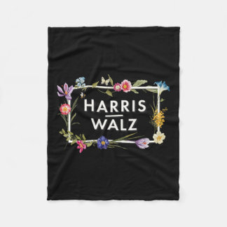 Harris Walz 2024 Blume Harris Waltz 2024 Fleecedecke