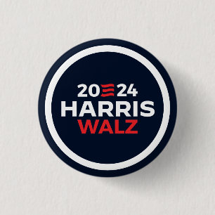 Harris Walz 2024 Button