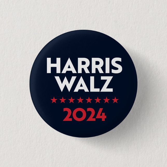 Harris Walz 2024 Button (Vorderseite)