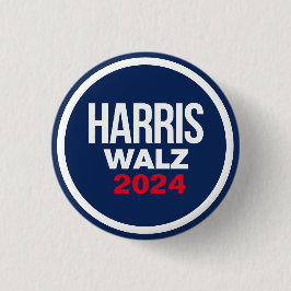 Harris Walz 2024 Button