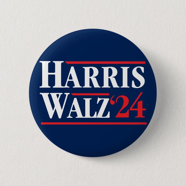 Harris Walz 2024 Button (Vorderseite)