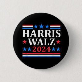 Harris Walz 2024 Button