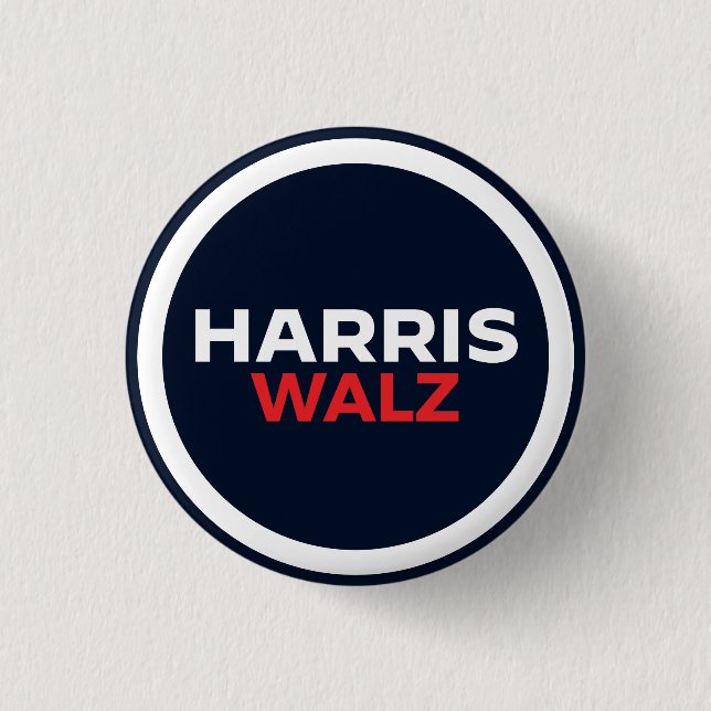Harris Walz 2024 Button (Vorderseite)