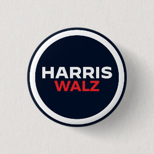 Harris Walz 2024 Button
