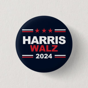 Harris Walz 2024 Button