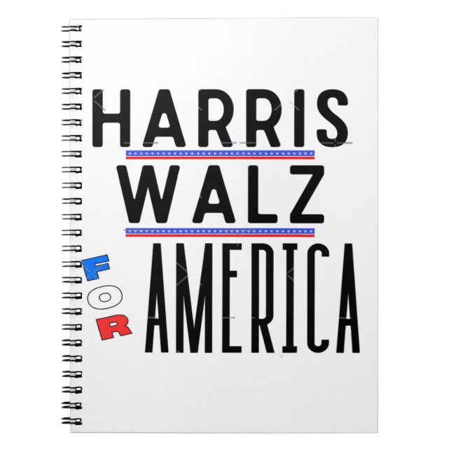 Harris Walz 2024 Button Notizblock (Vorderseite)