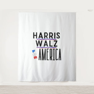 Harris Walz 2024 Button Wandteppich