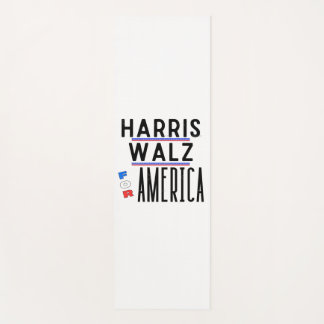 Harris Walz 2024 Button Yogamatte