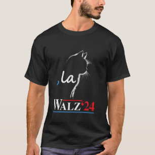 Harris Walz 2024 Cat Ladys Kamala Harris Tim Walz T-Shirt