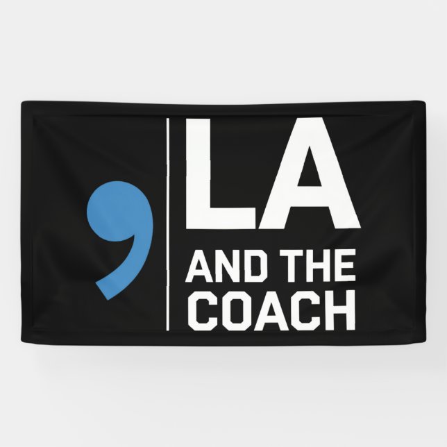 Harris Walz 2024 Comma La und The Coach 2024 Banner (Horizontal)