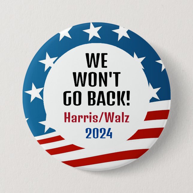 Harris/Walz 2024 Design Button (Vorderseite)