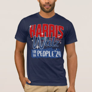 Harris Walz 2024 Für das Volk Wahl Demokraten T-Shirt