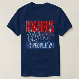 Harris Walz 2024 Für das Volk Wahl Demokraten T-Shirt