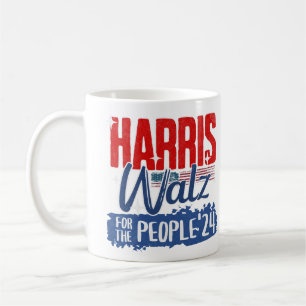 Harris Walz 2024 für den Demokraten für das Volk Kaffeetasse